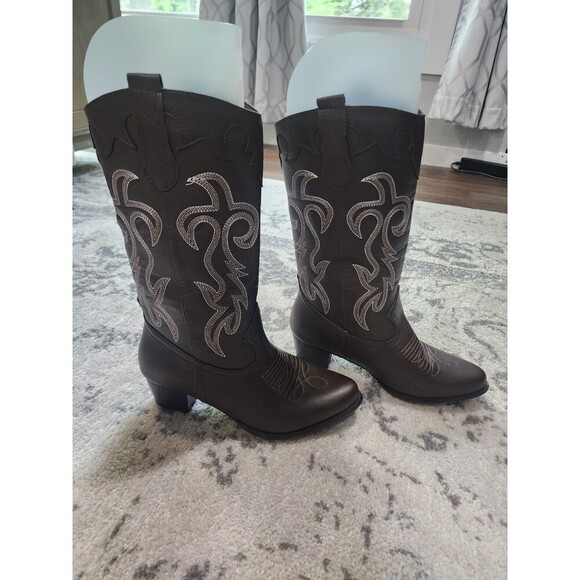 Canyon Trails Shoes - Canyon Trails Women's Western Rodeo Cowboy Boots Brown size 8M